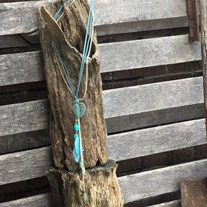 Turquoise southwestern style dangle